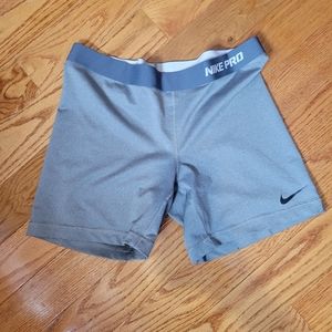 Nike Pro XL shorts gray dri fit